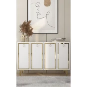 Hanah Home Konzolni sto Wolly KM120, 120x75x29.6 cm, Beli