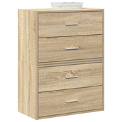 Ormari s 2 ladice 2 kom boja hrast 60x31x40cm konstruirano drvo