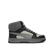 PUMA Rebound Slam Mid Sneakers Youth, Age, Gray Echo/Slate Sky/Black, 38