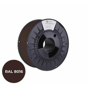 C-Tech Tiskarska vrvica (filament) PREMIUM LINE, PETG, mahagonsko rjava, RAL8016, 1,75 mm, 1 kg