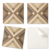 shumee Samolepilne vinilne ploščice s potiskom, geometrijski karo vzorec 20x20x20 cm