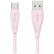 shumee Kabel USAMS Green Series SJ714 18W 3A USB-A na USB-C 1m roza