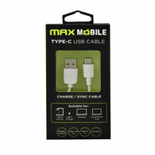 Kabel MM Data USB 2.0 Type C bijeli 1m