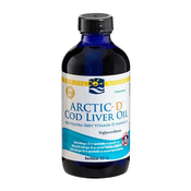 Nordic Naturals - Arctic-D olje iz jeter trske z okusom limone, 237 ml