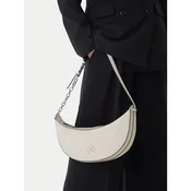 Usnjena torbica Karl Lagerfeld K/AUTOGRAPH bela barva, B1W30236