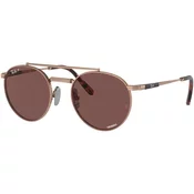 RAY-BAN Round II Titanium Chromance Naočare za sunce 0RB8237 3140AF 50, Polarizovane, Braon-zlatne