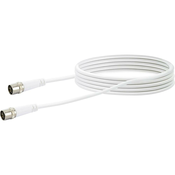 SCHWAIGER Schwaiger Antene, SAT Priključni kabel [1x Hitri moški konektor F - 1x Hitri moški konektor F] 5 m 10 dB Štirikratno oklopljen B