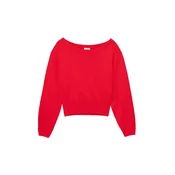 Pull&Bear Pulover rdeča
