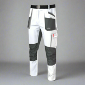 ARTMAS CLASSIC STRETCH SLIM • [hlače do pasu/bela]