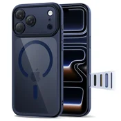 Tech-protect Ovitek Magpeak Magsafe CC za iPhone 17 Pro Max - prozoren, temno moder