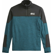 Picture Majica s kapuljacom na otvorenom Lokka Grid 1/4 Fleece Deep Water M