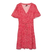 VERO MODA Dolga srajca VMAlba rdeča/bela
