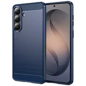TPU gel ovitek Brushed Carbon za Samsung Galaxy S26 - moder
