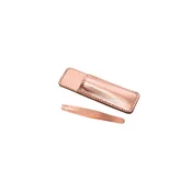 Tweezerman Rose Gold Mini Slant & Case Mini pinceta s kosim vrhom Rose gold i etui