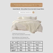 Mercury Home Textile Prekrivac, Vuna, 220x240cm, Beli