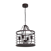 Luster na lancu SINGLE 6 4xE27/60W/230V
