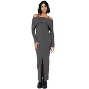 Ženska obleka KILLSTAR - Dusk Empress - Grey - KSRA013920
