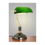 Brilagi - Stona lampa BANK OFFICE 1xE27/60W/230V crna/zlatna/zelena