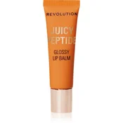 Makeup Revolution Juicy Peptide Lip Balm balzam za ustnice s peptidi odtenek Peach Bellini Orange 8 ml