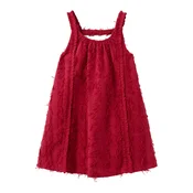 MANGO KIDS Obleka FLECOS bordo