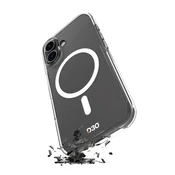 slomart Silikonska torbica Puro Impact Clear D3O MagSafe za iPhone 16 - prozorna