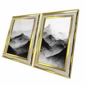 WALLXPERT Dekorativna slika u ramu (2 komada) 2P4363Kromaltinct 004