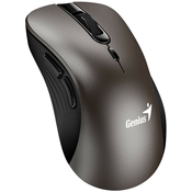 Miš Genius Ergo 8100S, bežični, ergonomski, optički, 1600DPI, 6 tipki, USB, titanium