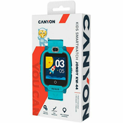 CANYON Jondy KW-44, Kids smartwatch, 1.44IPS colorful screen 240*240,  ASR3603S, Nano SIM card, 192+128MB, GSM(B3/B8), LTE(B1.2.3.5.7.8.20) 700mAh battery, built in TF card: 512MB, GPS,compatibility with iOS and android, host: 53.3*43.5*16mm strap: 230*20mm, 48g, Green