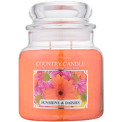 Kringle Candle Country Candle Sunshine & Daisies dišeča sveča  453 g