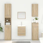 vidaXL Omarica za umivalnik s predalom Sonoma hrast 38,5 x 41 x 48 cm