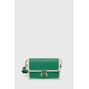 Kožna torba Tommy Hilfiger boja: zelena, AW0AW16202
