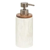 shumee Côme DOZATOR ZA MILO z učinkom marmorja bež 7,1x7,1x19,3 cm