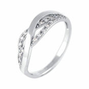 Brilio Silver Očarljiv srebrn prstan s cirkoni 426 001 00504 04 (Obseg 53 mm)
