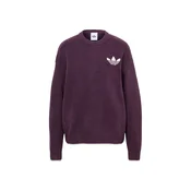 Pulover adidas Ess Knit Tipping Crew Noble Red/ Cream White XL