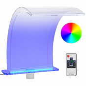 Vidaxl Fontana za bazen z RGB LED lučmi akril 50 cm
