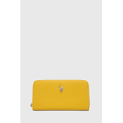 Denarnica U.S. Polo Assn. ženski, rumena barva