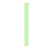 49mm Neon Green Ocean Band Extension - Natural Titanium Finish
