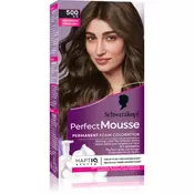 , Schwarzkopf Perfect Mousse trajna (Foam Color ation) lase (Foam Color ation) (Odtenek 5-00 (500) Středně hnědý)