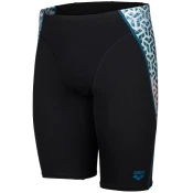 Mens swimsuit arena planet water swim jammer black/white multi xxl -