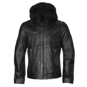 Moška jakna MAURITIUS - MMChonky Biker/9005 - vintage črna - 1201-4526