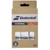 Babolat VS Original X12 overgrip wrap tl. 0,43 mm bela, pakiranje po 12 kosov