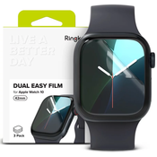 RINGKE DUAL EASY 3-PACK APPLE WATCH 10 (42 MM) CLEAR PROTECTIVE FOIL (8800274964013)