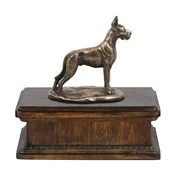 shumee Nemška doga I - žara za pasji pepel, klasična žara s kipcem, elegantna žara s psom znamke Art-Dog