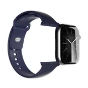 Puro Silikonski pašček za Apple Watch 44/45/46/49mm Icon - temno moder