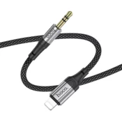 AUX kabel Lightning na Jack 3.5mm Hoco 1m UPA26 crni