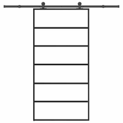 Klizna vrata s okovom 102x205 cm ESG staklo i aluminij