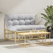 Vanjsko sjedenje Svjetlosiva 110 x 74,5 x 71 cm Celik