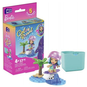 Mattel Mega Bloks Barbie - Mikro-lutka za surfanje in plavanje (HHP86)