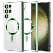 Ovitek Techsuit Luxury Crystal MagSafe za Samsung Galaxy S23 Ultra - light green