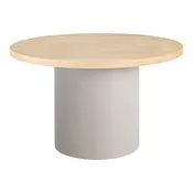 Miza Brea 211 Lahki hrast, Svetlo siva, 75cm, MDF plošča, Les